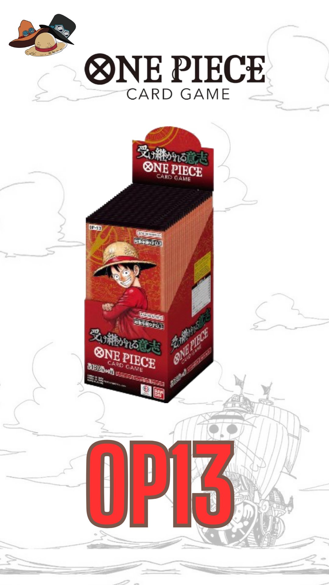 BOOSTER BOX ONE PIECE - OP13 JAPANESE The Three Brothers